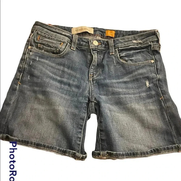 Anthropologie pilcro and the letter press Jean shorts blue distressed - Picture 1 of 6